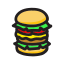 Cartoon snack icon 64x64